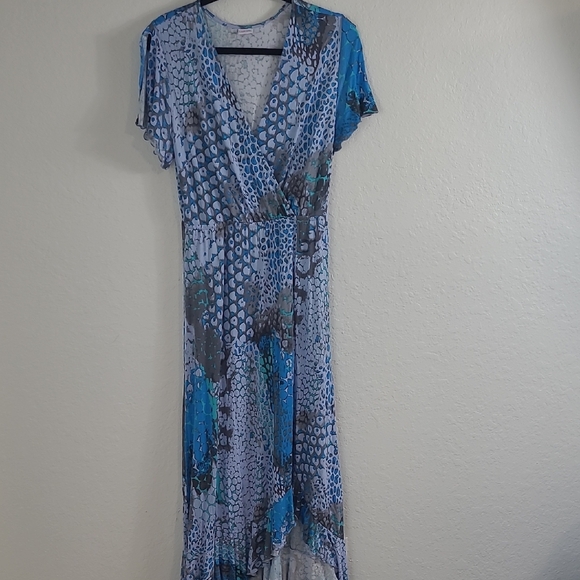 Lascana Dresses & Skirts - Lascana Blue Patterned Women's Dress Size 6
